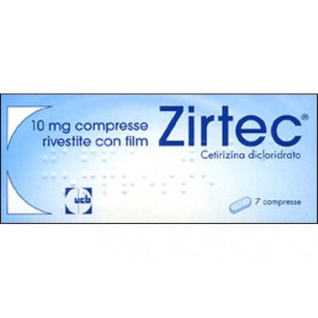 Zirtec 7 compresse rivestite 10mg Allergia Rinite allergica