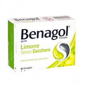 Benagol 16 pastiglie Limone Senza Zucchero Mal di Gola