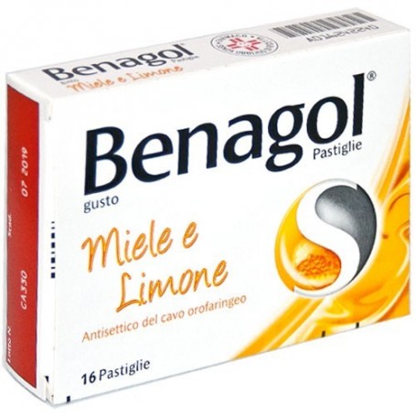 Benagol 16 pastiglie Miele Limone mal di gola