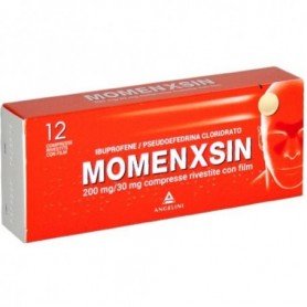 Momenxsin 12 compresse 200mg+30mg Febbre Raffreddore Mal di testa