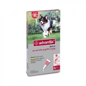 Advantix Spot On 4 pipette 10-25kg antiparassitario cani