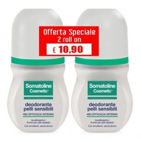 Somatoline Cosmetic Deodorante Pelli Sensibili Roll On Duo