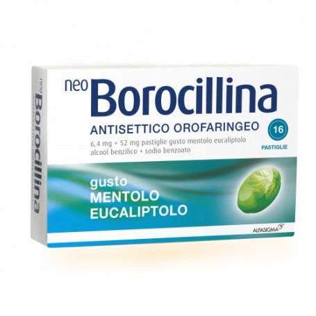 Neoborocillina Antisettico Orofaringeo 16 pastiglie Mentolo