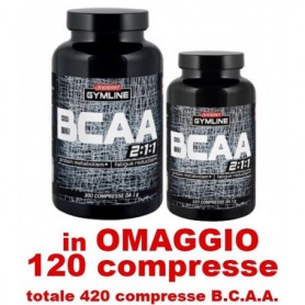Enervit Gymline Muscle Bcaa 2:1:1 300 + 120capsule OMAGGIO aminoacidi ramificati