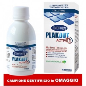 Plak Out Active 0,20% Collutorio Clorexidina + Dentifricio in OMAGGIO