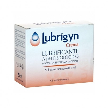 Lubrigyn Crema Vaginale 20 buste 2ml Lubrificante Vaginale