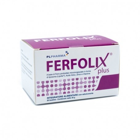 Ferfolix Plus 20 bustine Integratore di Ferro