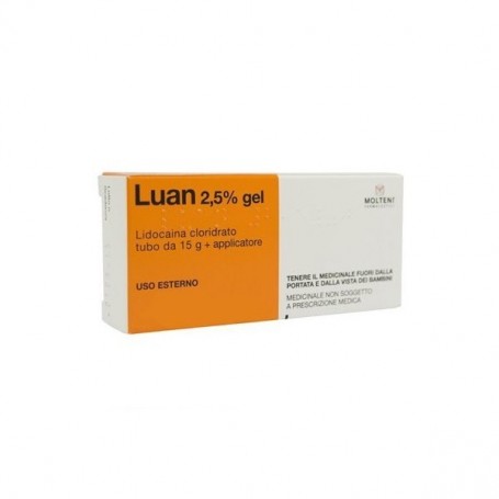 Luan gel 15g 2,5% +applicatore  azione lubrificante e anestetica
