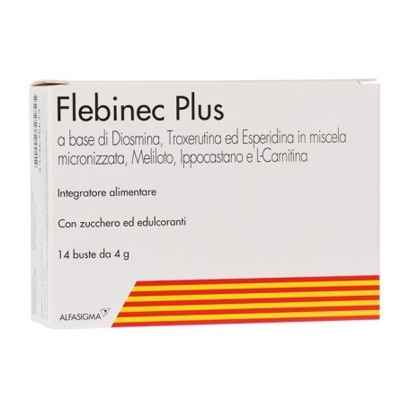 Flebinec Plus 14 bustine Emorroidi e Circolazione Venosa