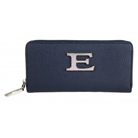 Portafogli Blu in ecopelle con zip Eba 12600255 Ermanno Scervino