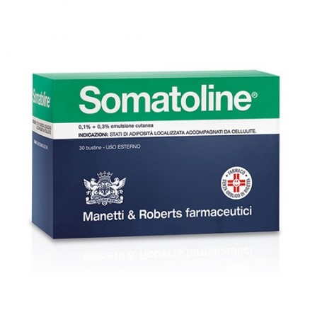 Somatoline emulsione cutanea 30 bustine 0,1+0,3%
