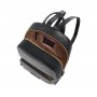 Zaino donna in pelle con tasca Nero 04174601 The Bridge