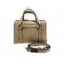 Borsa a mano con tracolla in pelle color panna 04181601 The Bridge