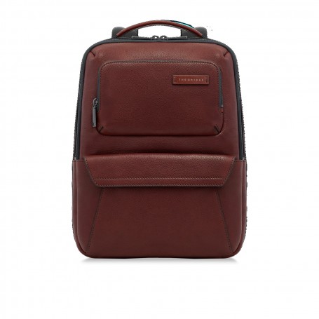 Zaino Uomo in pelle Cuoio con tasche frontali 063116LZ The Bridge