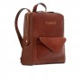 Zaino donna in pelle cuoio con tasca frontale The Bridge 04291601