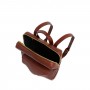 Zaino donna in pelle cuoio con tasca frontale The Bridge 04291601