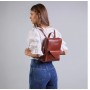 Zaino donna in pelle cuoio con tasca frontale The Bridge 04291601